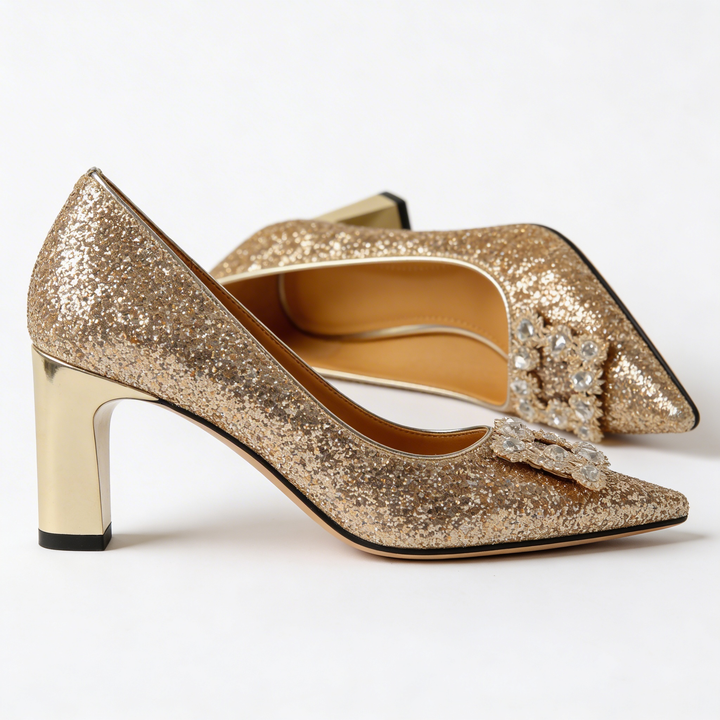 Magdalena | Scarpa ortopedica con broccato (o "con broccato")