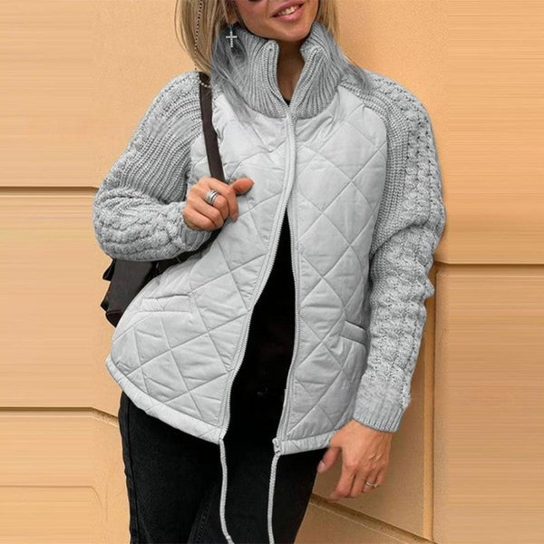 Lunara® - Giacca Patchwork in maglia da donna