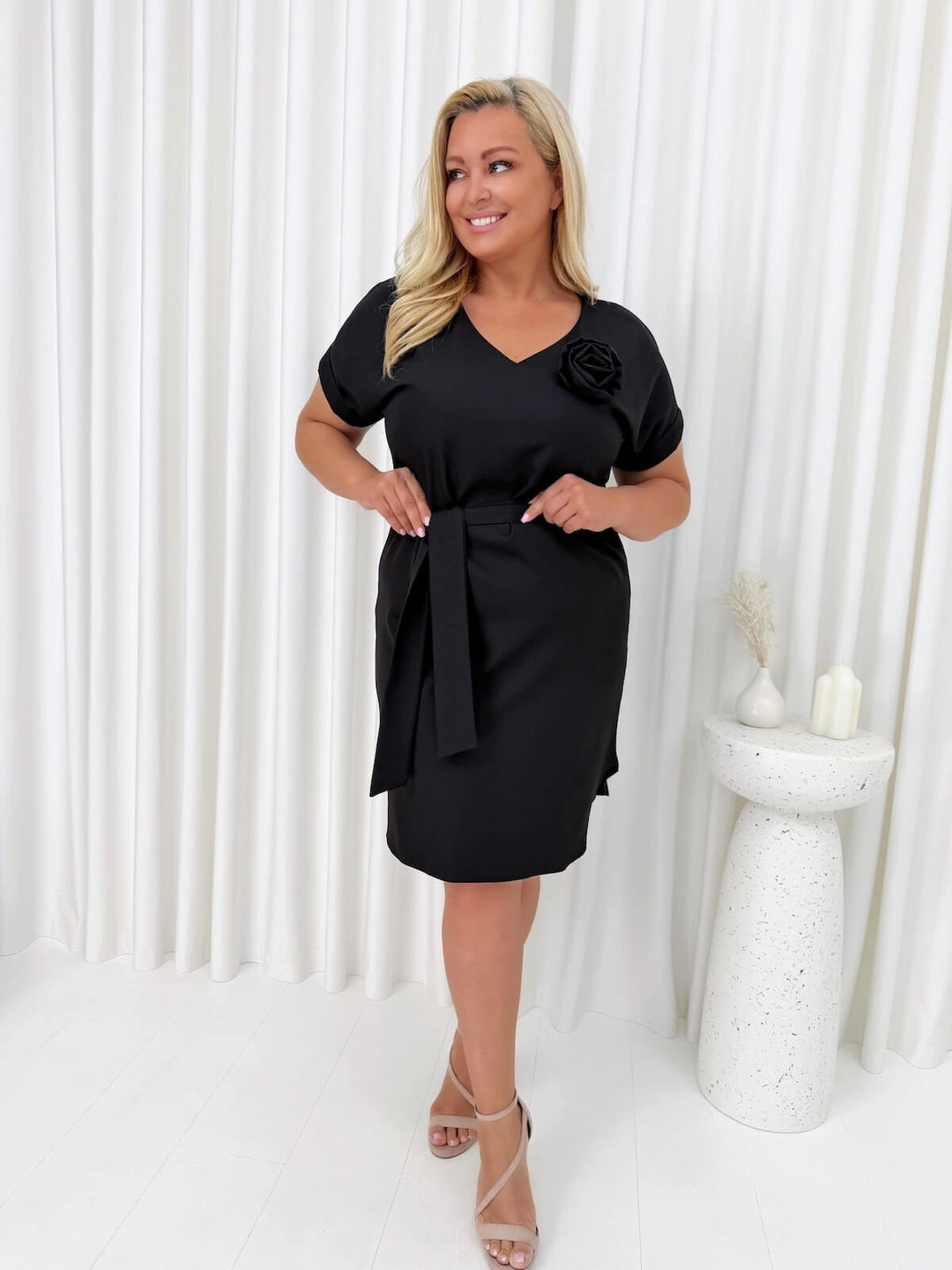 Abito V-neck taglie forti