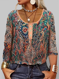 Seraphine | Blusa bohemien in paisley