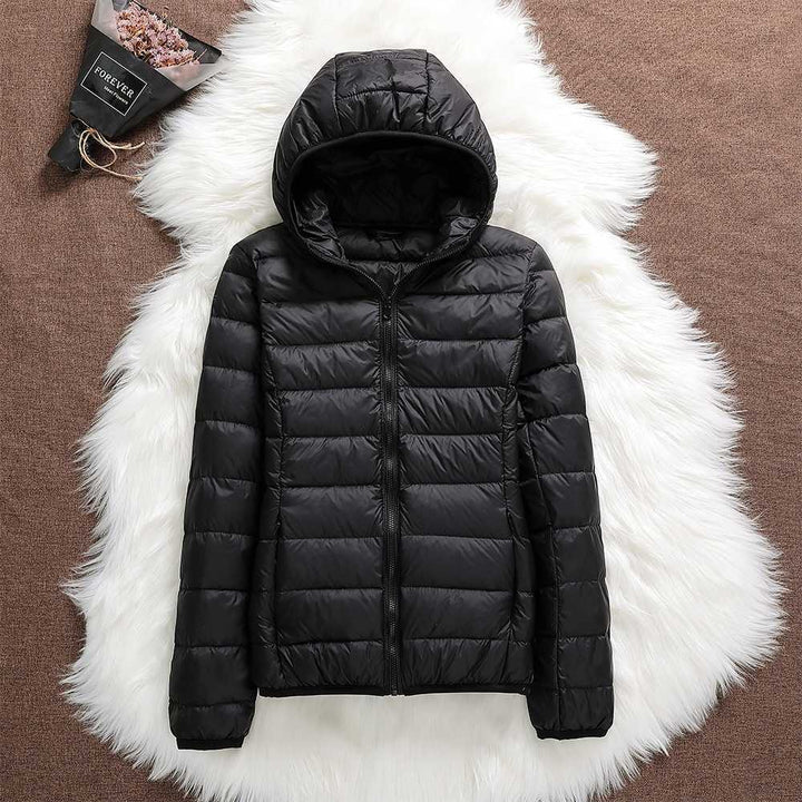Roswitha® | Nuova giacca invernale con piume d'anatra bianche