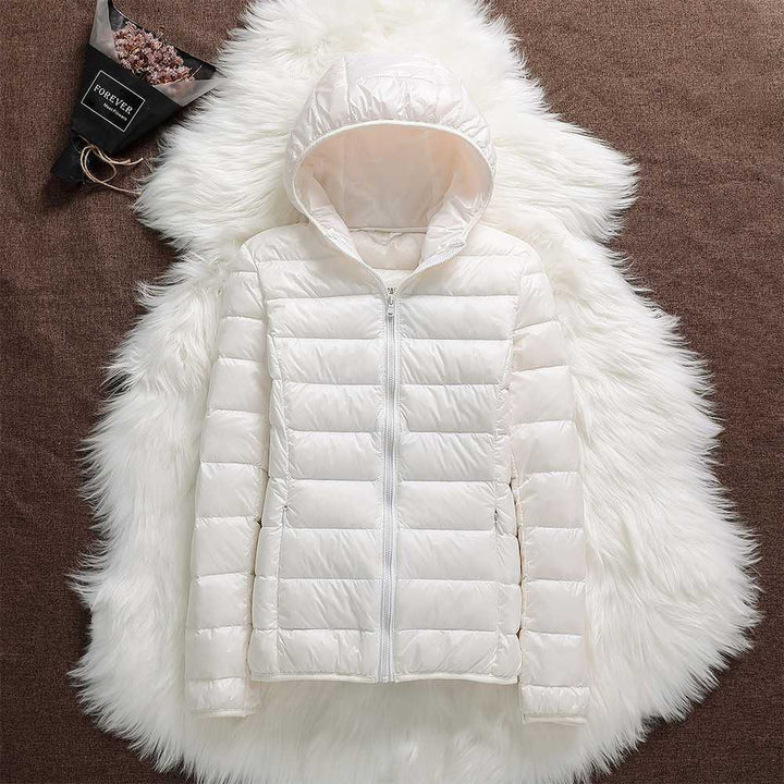 Roswitha® | Nuova giacca invernale con piume d'anatra bianche