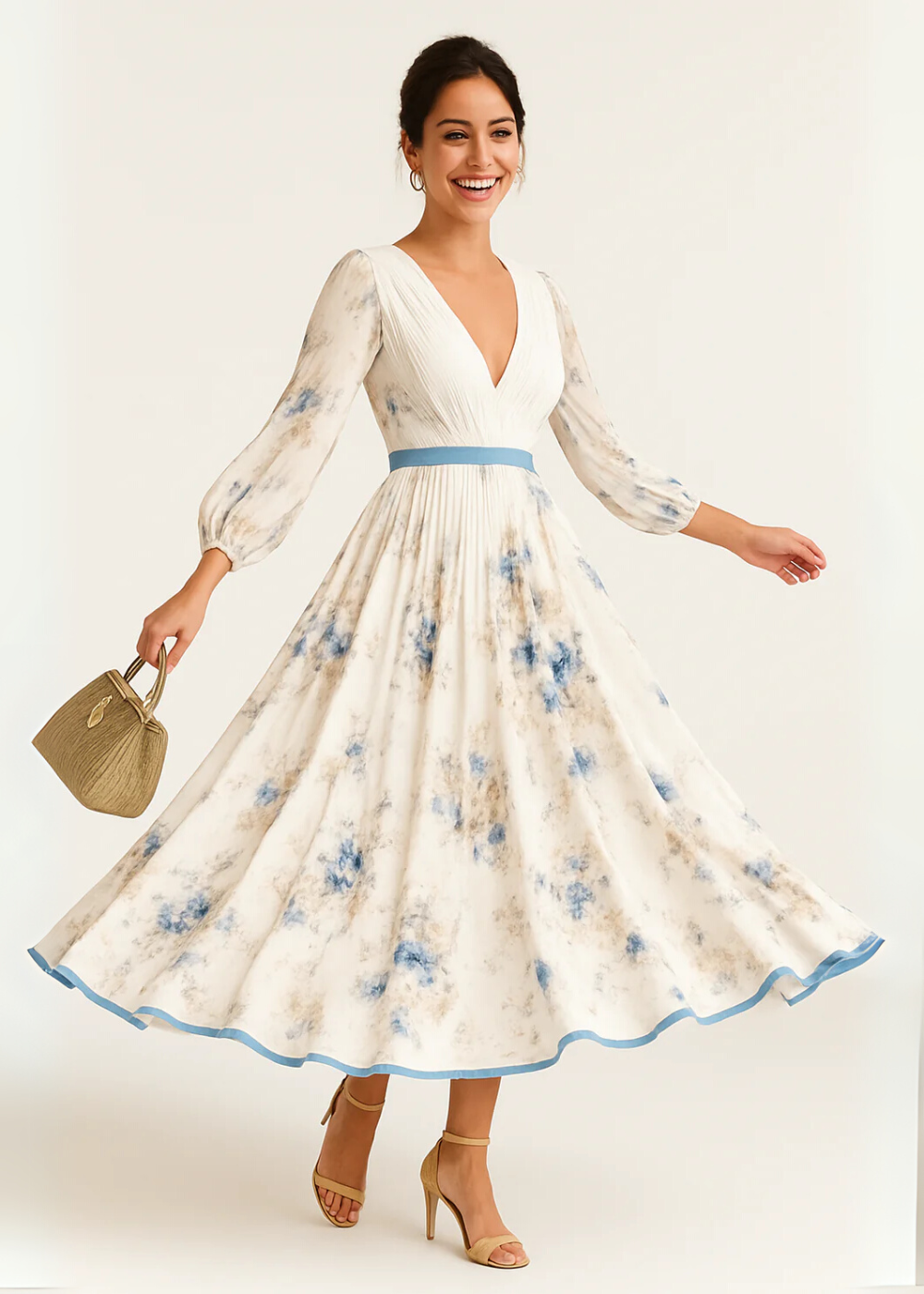 Katie | Abito Maxi Elegante a Fiori