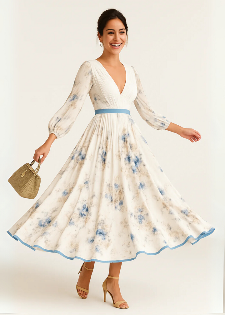 Katie | Abito Maxi Elegante a Fiori