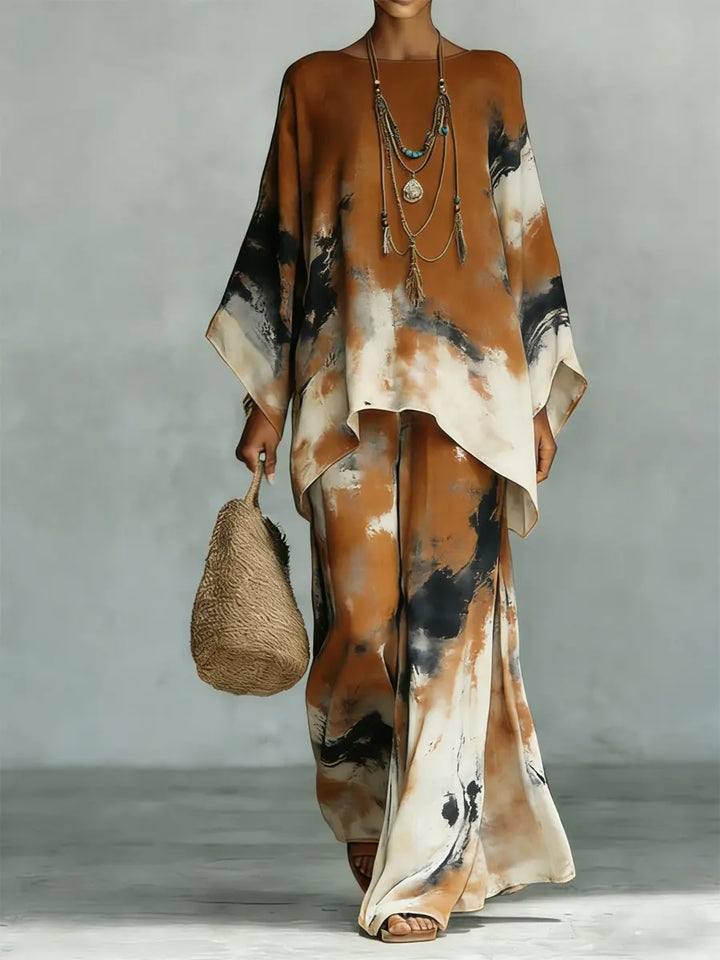 Claudine | Ensemble Artistico Ampio in Lino e Cotone