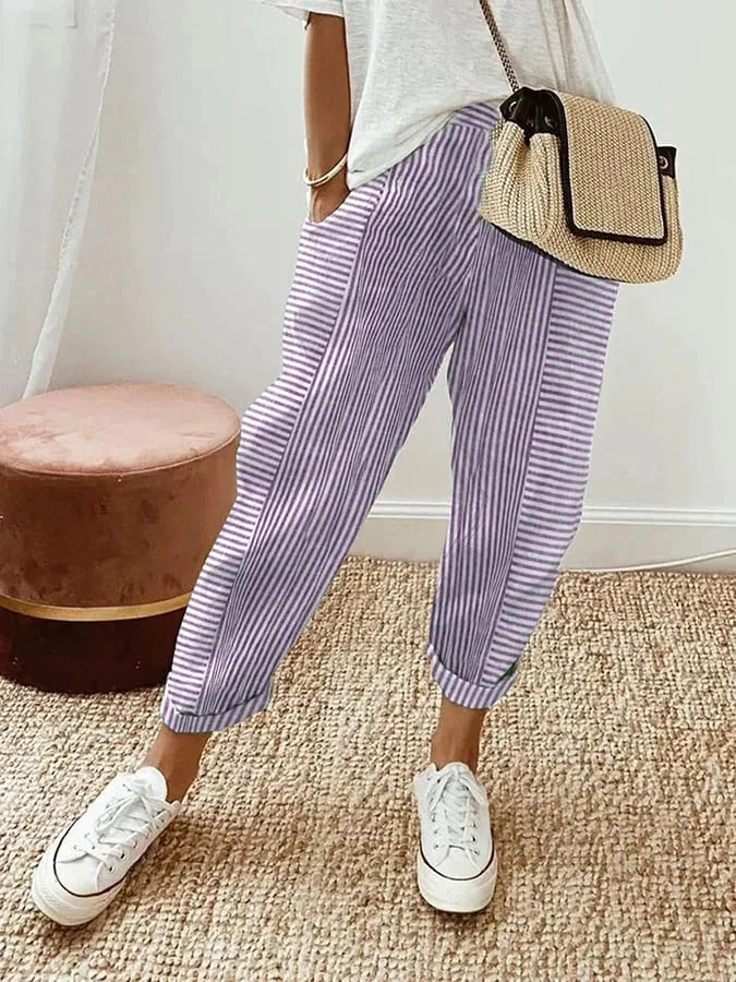 AMYNELLE – PANTALONI LEGGERI E FLUIDI