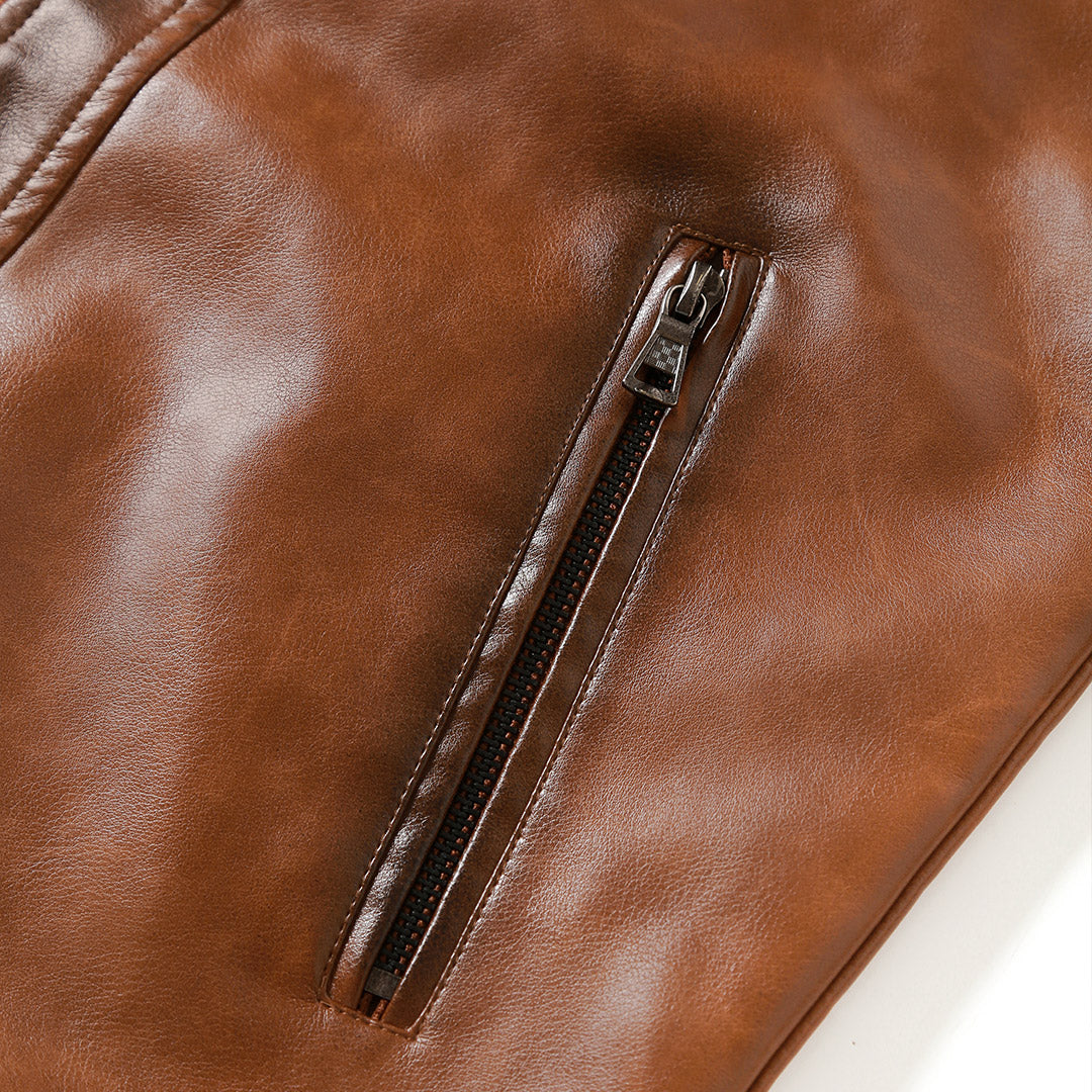 Giacca in Pelle Roadster