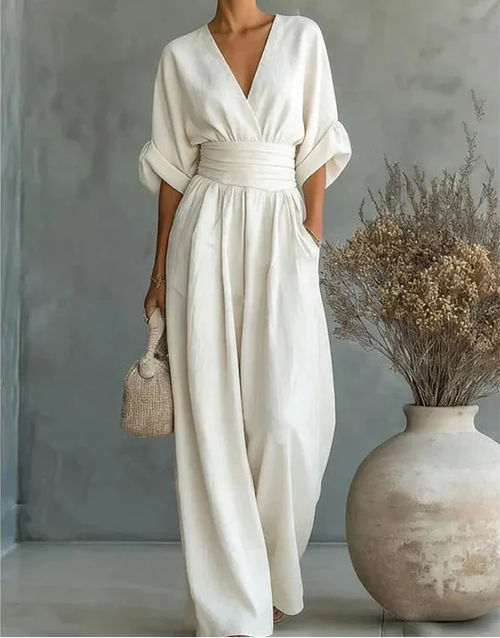 Daniela - elegante costume intero con scollo a V
