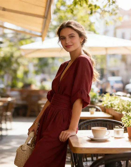 Daniela - elegante costume intero con scollo a V