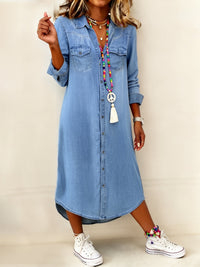 Helen | Vestito Camicia in Denim Casual ed Elegante