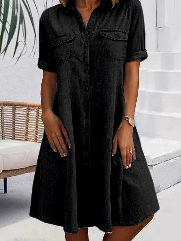 Patricia | Vestito Midi Casual in Denim