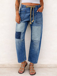 Margaret | Jeans Patchwork con Corda