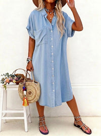 Karen | Camicia vestito in denim leggero