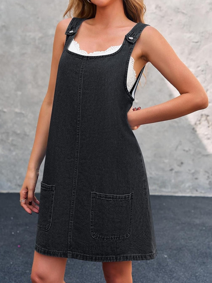 Lisa | Vestito Casual con Spalline in Denim