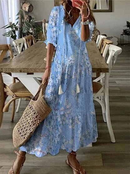 Luna | Vestito Midi in Stile Boho Senza Sforzo