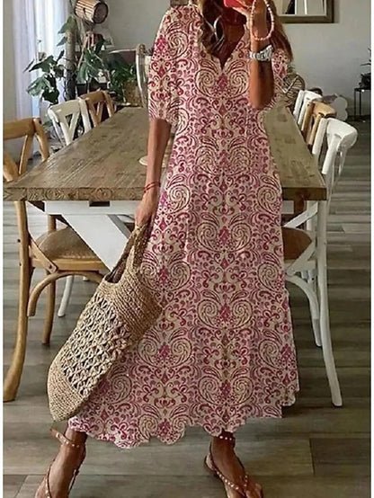 Luna | Vestito Midi in Stile Boho Senza Sforzo