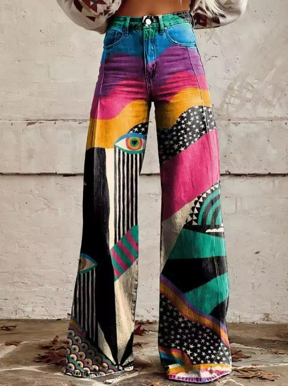 Talia - Pantaloni a Zampa d'ELEFANTE Bohemien